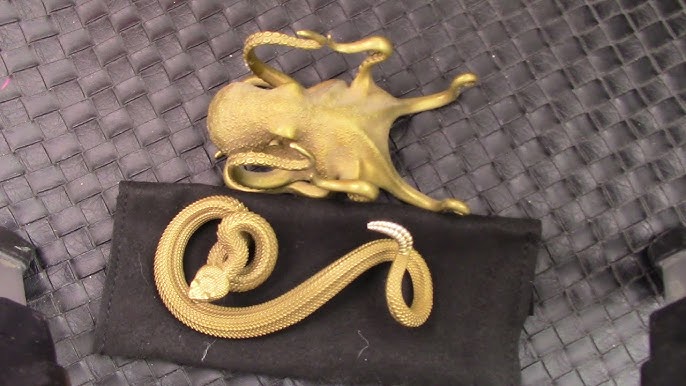 Custom Rattle Snake Pen Holder  Silver Desk Decoration – COPPERTIST.WU