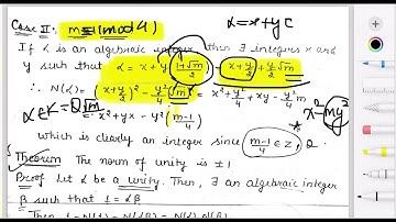 Lec-8 Quadratic field Q√ m |Norm | unities |Algebraic number theory