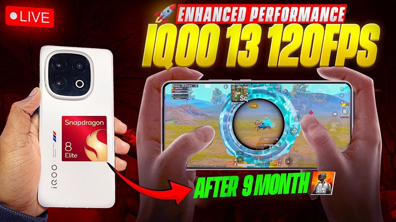 IQOO 13 BGMI 120 FPS 🔥 LIVE TEST WITH FPS METER | FULL GAMEPLAY ...