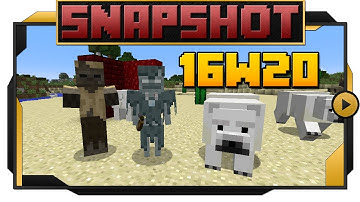 Minecraft 16w20a [1.10] - Polar Bears, Nether Blocks, Fossils!