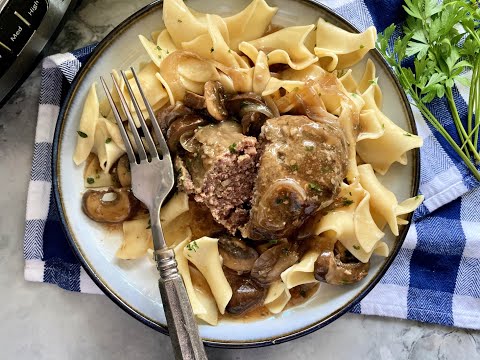 Slow Cooker Salisbury Steak