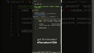 #TerraformTEN /19 Setup an Azure Virtual Network #Shorts #terraform