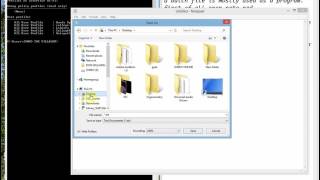 how to create a batch file using notepad