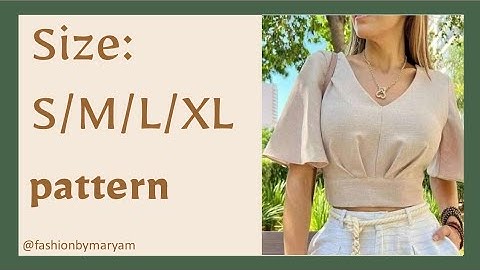 DRAFT CROP TOP PATTERN/ FULL TUTORIAL/ size: S/M/L/XL #pattern #tutorial #top #croptop #draft #size