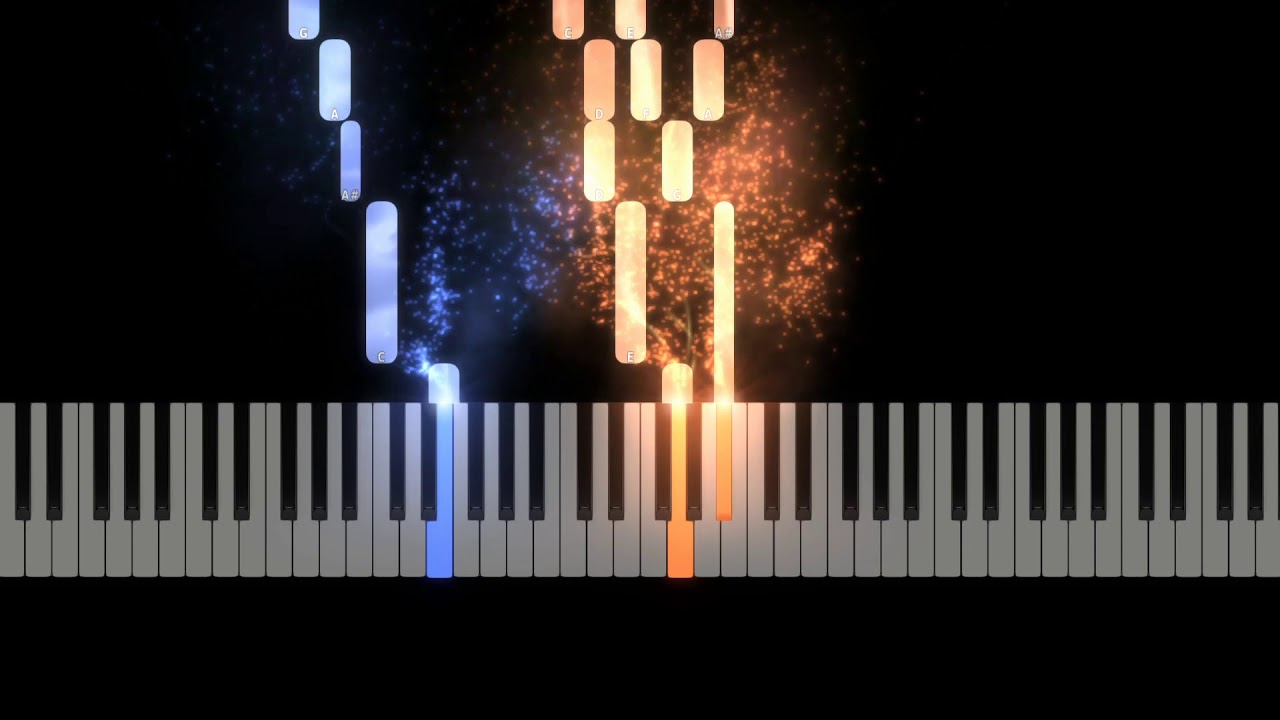 "Away in a Manger" Piano Sheet Music Synthesia Preview, Tutorial, Free Sheets, MIDI & MP3