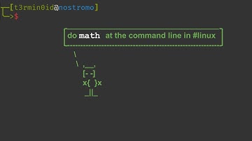 do math at the command line in #linux