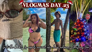 VLOGMAS 23 🎁 | Go to the beach, Les enfants reçoivent enfin leurs cadeaux & Christmas Tree.