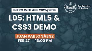 IWA 25/26 - L05: HTML5 & CSS3 Demo