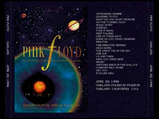 Pink Floyd Oakland 22 April 1994 - YouTube