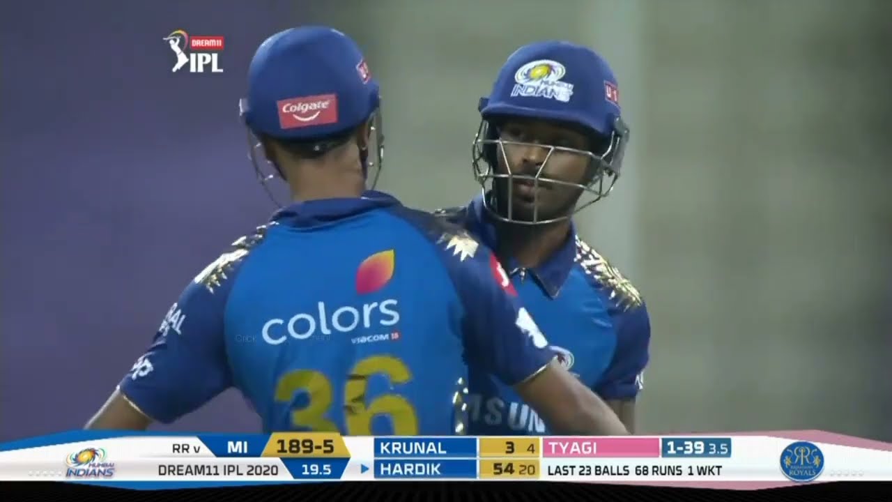 Hardik Pandya 60*(21) Fastest Fifty IPL