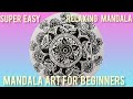 Mandala art \ Easy mandala art for beginners \ Relaxing mandala \ @DeepaDreamStudio