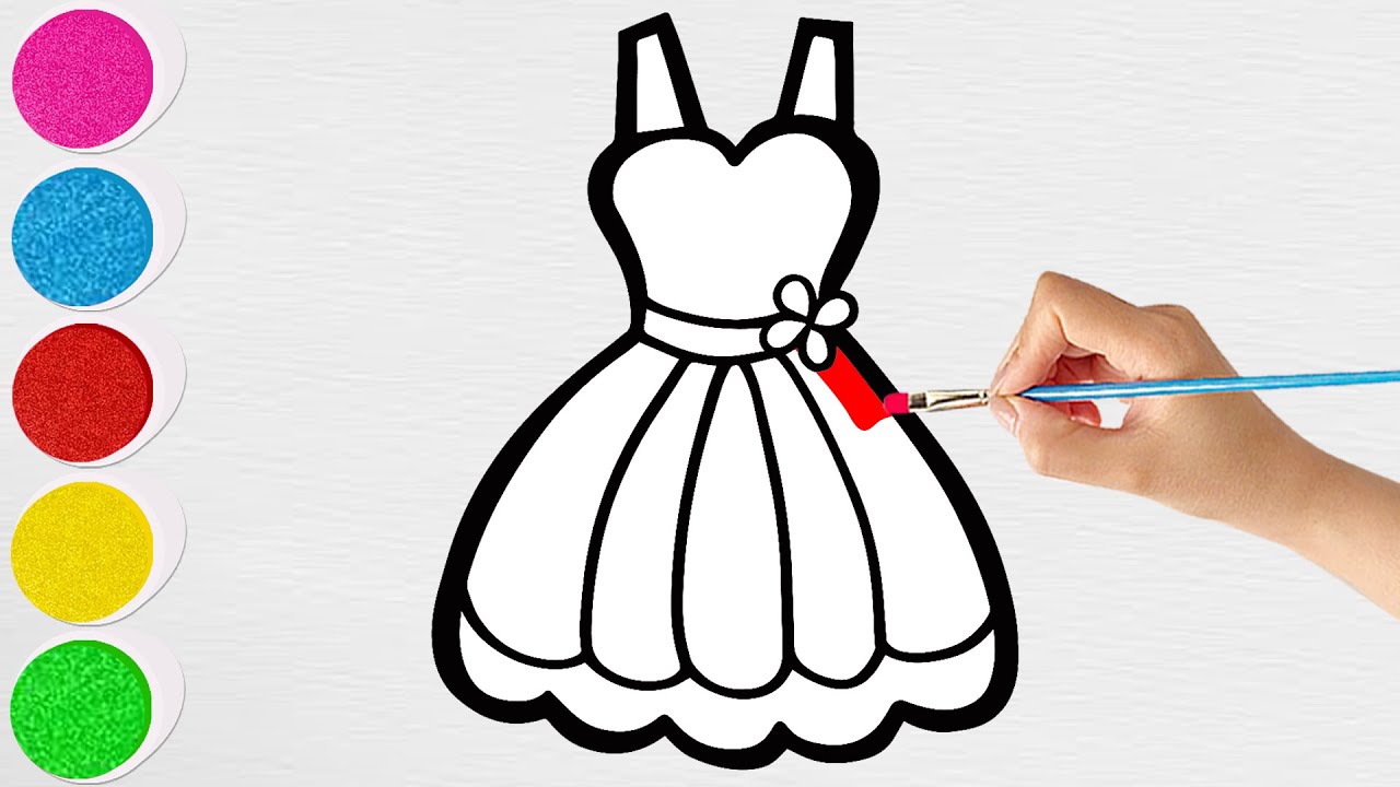 how-to-draw-a-beautiful-dress-easy-step-by-step-youtube