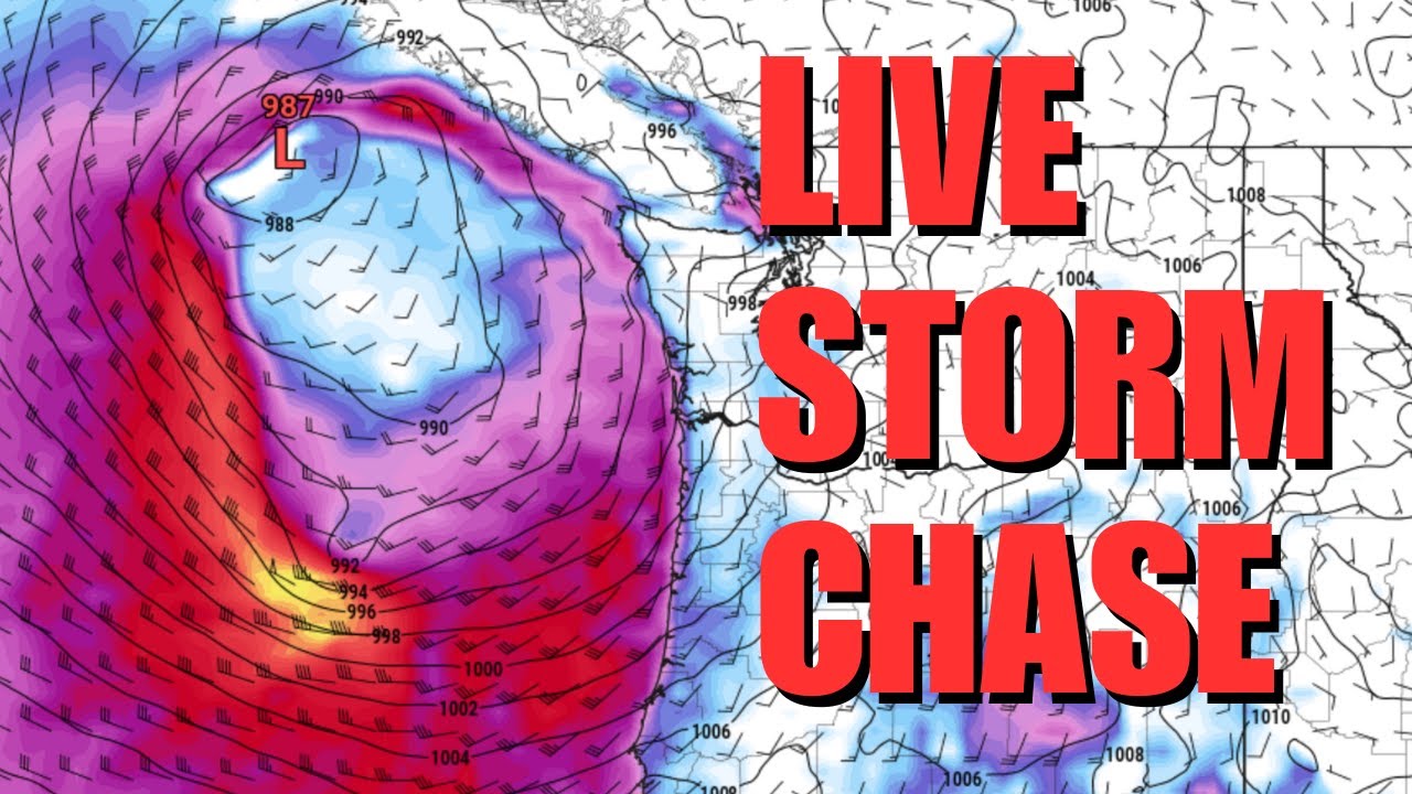LIVE Storm Update - Chase - Washington Windstorm - YouTube
