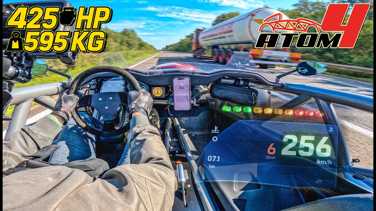 TOP SPEED in TUNED ARIEL ATOM 4 FEELS like WARP SPEED