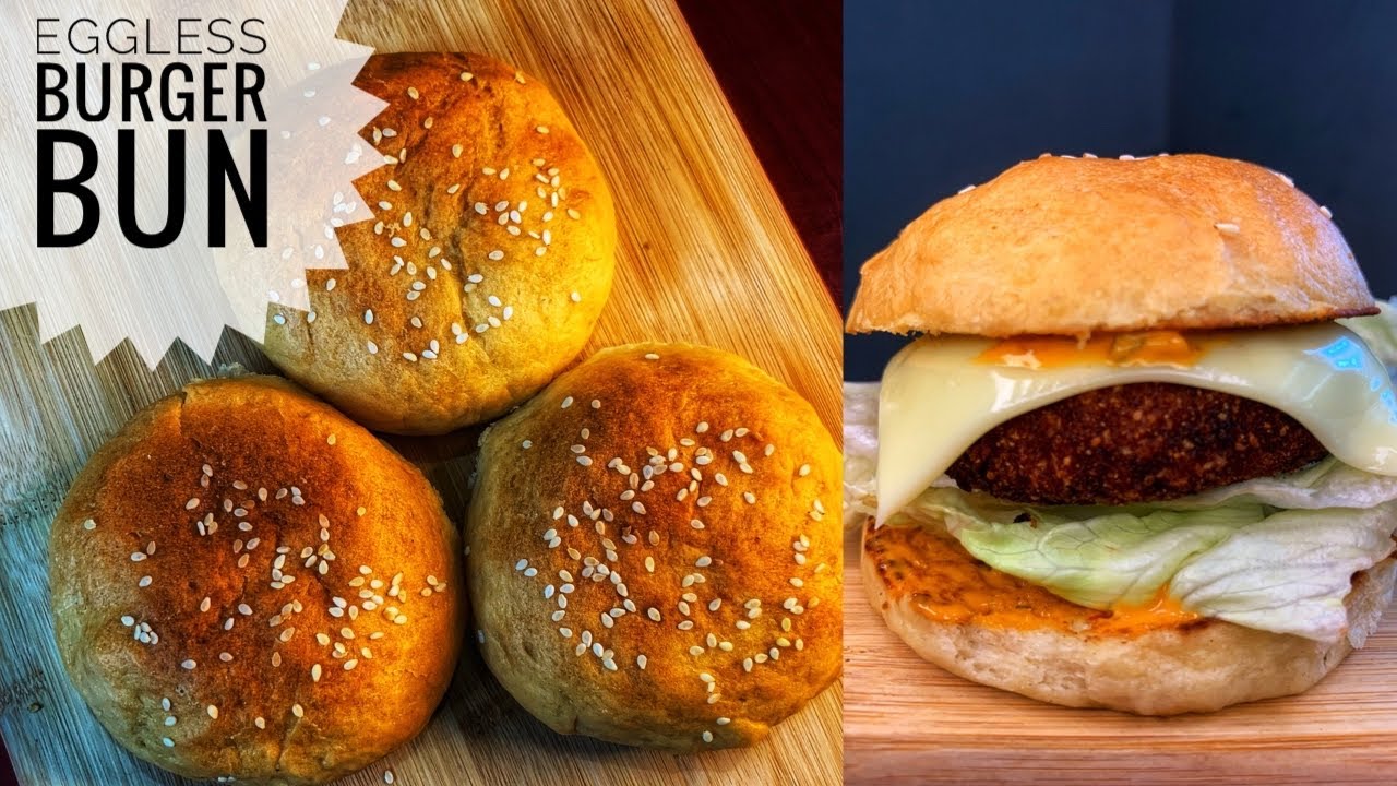 Burger Bun recipe Eggless Hamburger Bun recipe Eggless Bun recipe