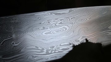 Forging a pattern welded Seax Bowie knife, part 1, forging the blade.