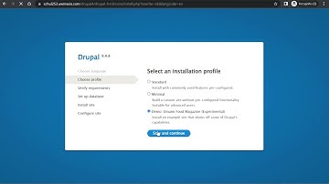 Install Drupal (or WordPress) directly onto a LAMP server using the Linux CLI