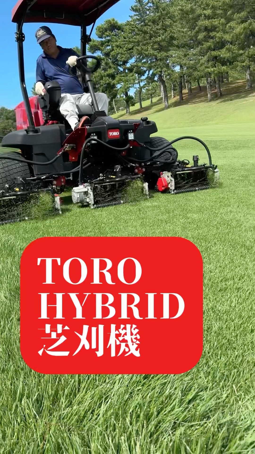 TOROハイブリッド芝刈り機の滑らかな芝刈り REELMASTER 5010-H - YouTube