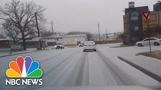 Massive ice storm blasting the South with freezing rain