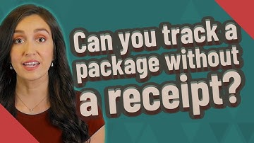Can you track a package without a receipt?