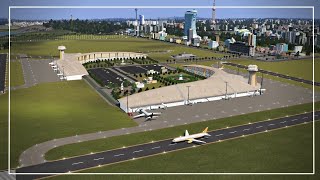 BEST INTERNATIONAL AIRPORT CINEMATIC VIEW! - CITIES SKYLINES