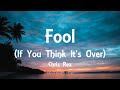 Chris Rea - Fool (If You Think It&#39;s Over) [Lyrics]