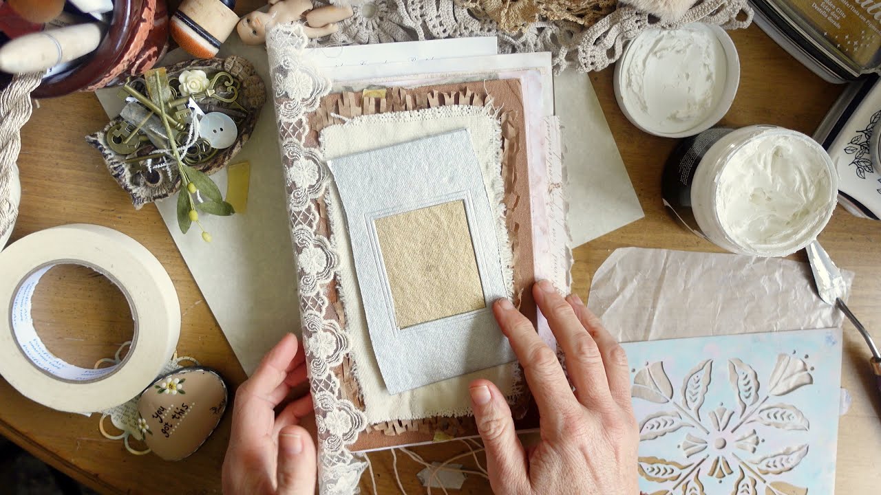 How to Make a Cover for a Junk Journal - YouTube