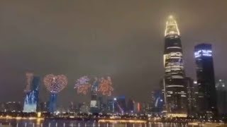 On august 11, 2019, 600 drones created "i love hk" and china"
formations above shenzhen bay port. the activity was to spark
patriotic feelings amid t...