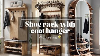 coat and shoe rack with bench | product in description