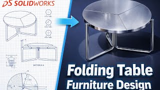 ✅Smart Folding Table Mechanism in SolidWorks | Full Tutorial