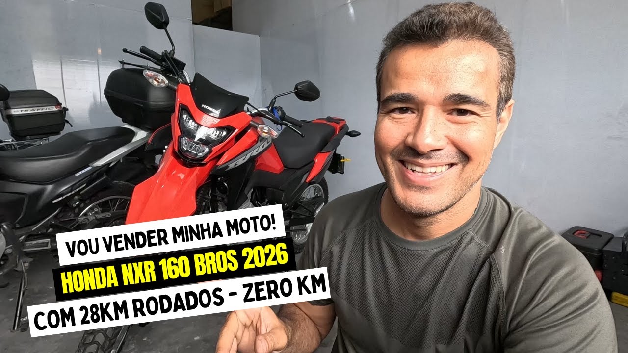 VOU VENDER MINHA BROS 160 2026 COM 28KM RODADOS! - YouTube