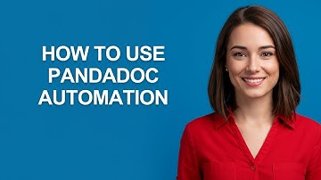 How to Use Pandadoc Automation - AshleyHowTo