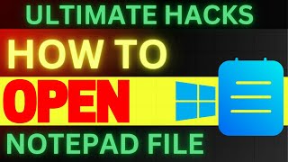HOW TO OPEN NOTEPAD FILE IN WINDOWS 11 | Notepad Tutorial For Beginners – STEP BY STEP Wealth