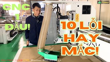 10 lỗi thường gặp và cách khắc phục khi sử dụng máy cnc 1 đầu