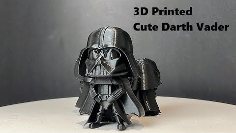 3D Print Cute Darth Vader Time Lapse