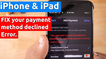 Apple "Your Payment Method Was Declined" Error, How to Fix?