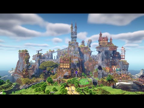 マイクラ建築勢5人が集まったら６時間で何ができるのかコラボ！。タツナミシュウイチさん、雨栗さん、おおはらMENさん、SEVENさん。