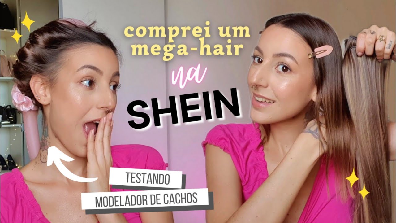 TESTANDO PRODUTO | MEGA HAIR da China, cachos sem calor | try-on SHEIN heatless curls