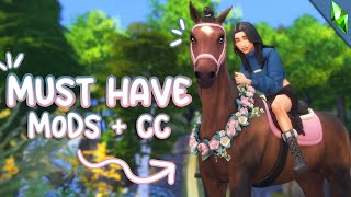 *MUST HAVE* HORSE CC AND MODS | Sims 4