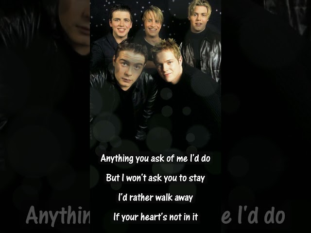 if your heart's not in it - Westlife class=