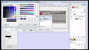 Using GIMP to edit photos and add text to a photo