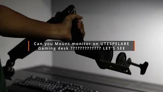 Monitor Arm on UTESPELARE ?🤔🤔🤔🤔🤔  | Gaming desk | #IKEAGAMINGDESK #UTESPELARE #ikea #monitorarm