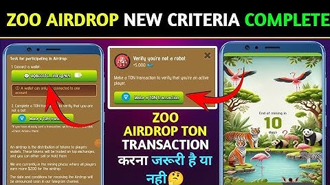 ZOO AIRDROP NEW CRITERIA | ZOO AIRDROP VERIFY YOU ARE NOT A ROBBOT | ZOO AIRDROP NEW UPDATES