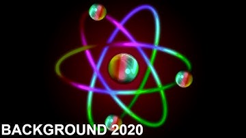 Atom structure background video