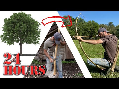 Primitive Bow from Live Tree in 24hrs!