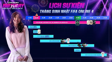 LỊCH SỰ KIỆN THÁNG SINH NHẬT FIFA ONLINE 4 | 14.06 - 27.06.2021