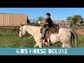 KIDS HORSE DELUXE! WATCH 7 YEAR OLD JESSIE TAKE HIM FOR A RIDE