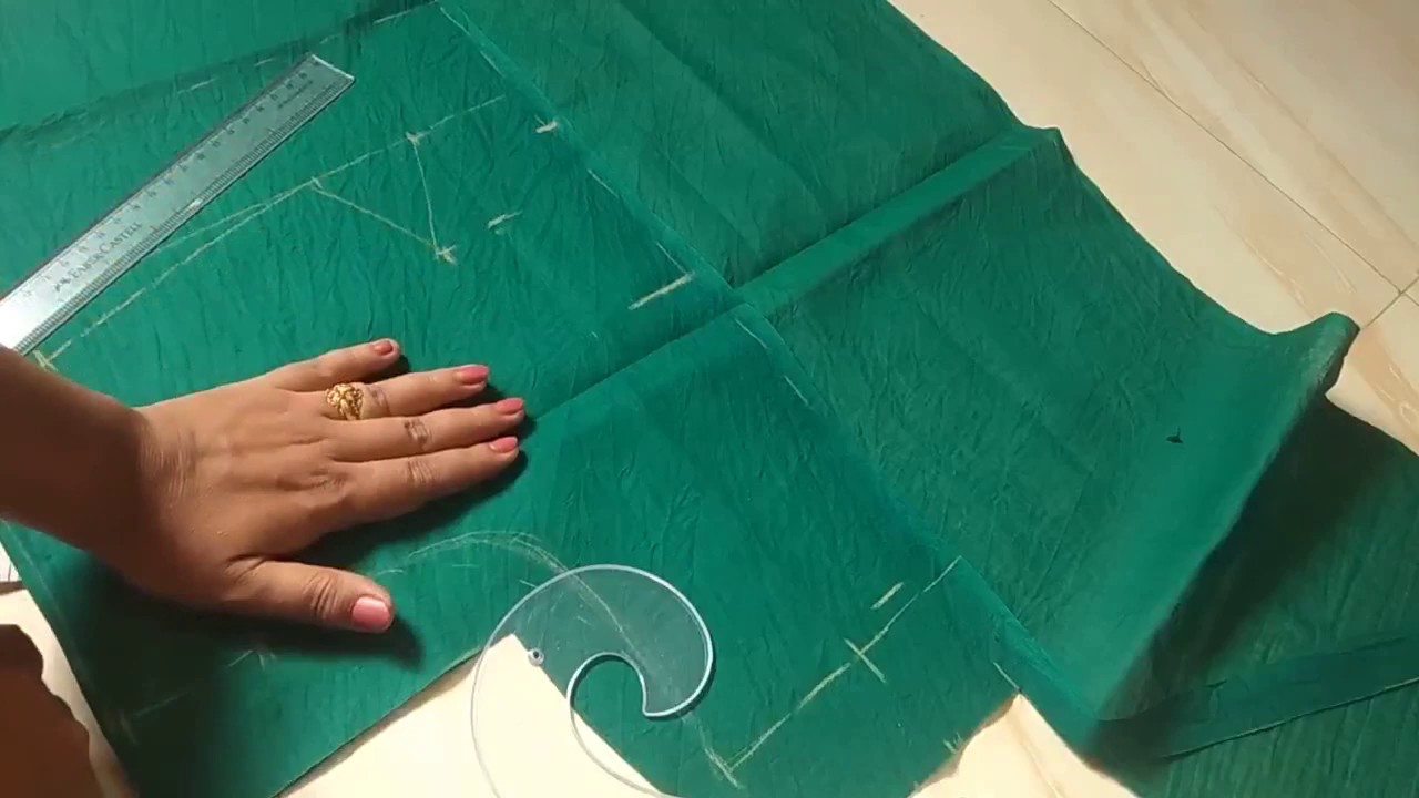 Lining Blouse Cutting easy method in Tamil YouTube