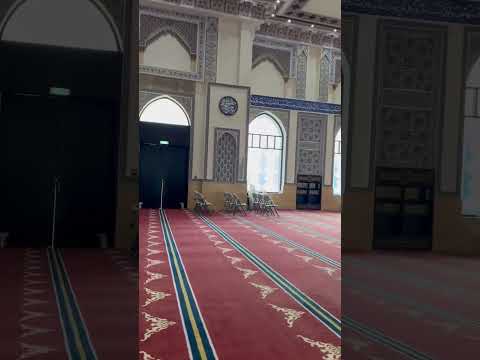 Inside the beautiful mosque in Jumeirah, Dubai.