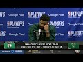 Jayson Tatum Postgame Interview | Boston Celtics dominate Milwaukee Bucks 108-95